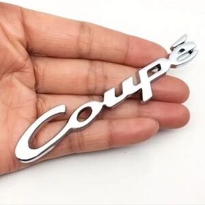COPY - Metal Coupe car badge emblem